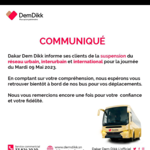 DDK suspend son trafic 